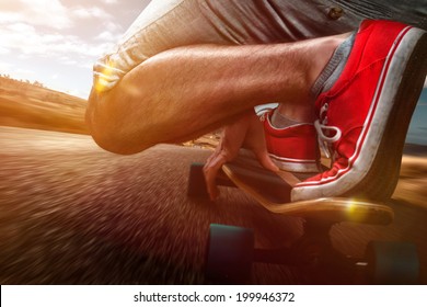 Longboard Riding - Powered by Shutterstock