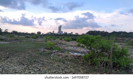 Longest View Of Arasu Cement Factory Tamilnadu India.