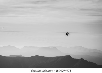 Longest Zip Line Over The Top Of Jebel Jais In RAK, UAE.