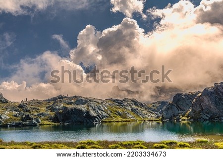 The Longet lakes on the border between the province of Cuneo and Haute Provence