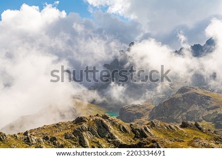 The Longet lakes on the border between the province of Cuneo and Haute Provence