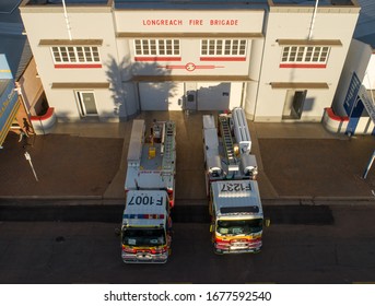 Longreach, Queensland / Australia - 24 June 2018: The Historic Longreach Fire Brigade Building