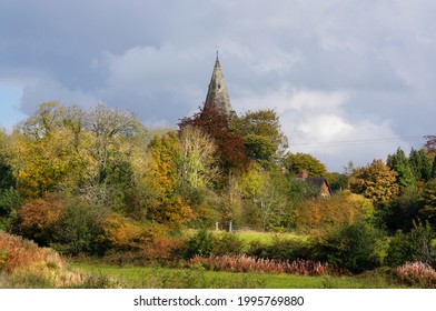 Longsdon, Staffordshire  England - 10 14 2020: St Chad's Church Longsdon In Autumn