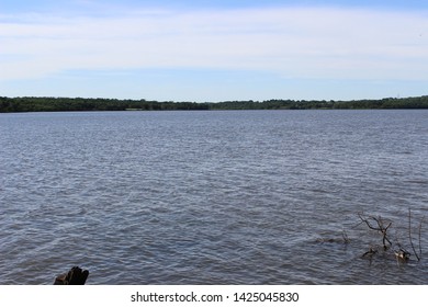 Longview Lake, Jackson County, Missouri On Sunny Spring Morning