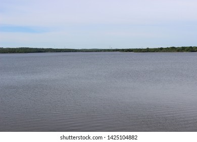 Longview Lake In Jackson County, Missouri In Spring Time