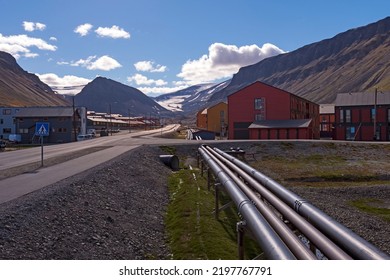 Longyearbyen, A High Arctic Town In The Summer In The Svalbard Islands