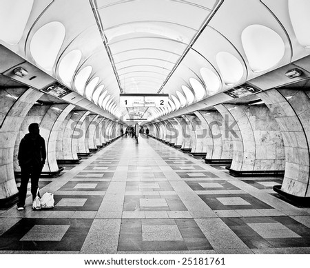 Similar – tunnel vision Prague