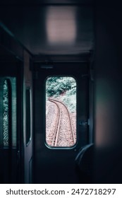 Look out from a train window