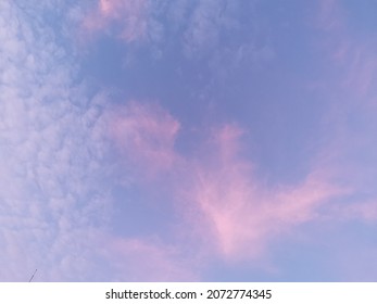 Look up to sky with wire and cloud