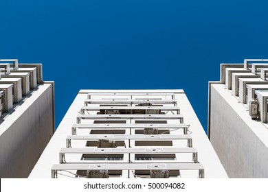 look up of skyscraper