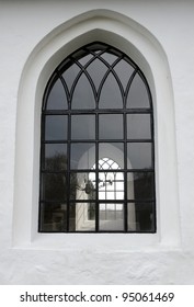 Look Through A Danish Church Window.