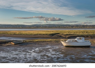 looking across the estuary at low tide in the gower