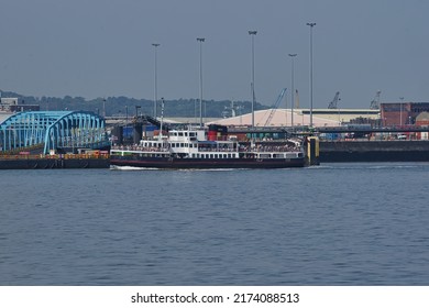 Looking Across The River Mersey From Liverpool