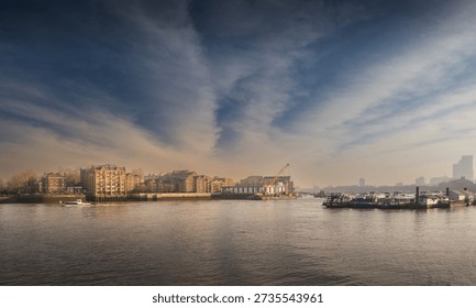 Looking Across the Thames to Wapping