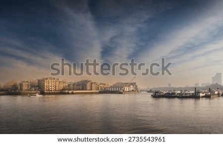 Looking Across the Thames to Wapping