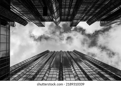 Looking Up Among Some Pittsburgh Buildings.