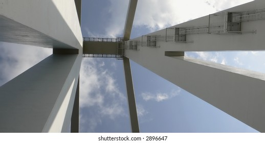 looking up at the bridge ... Libya