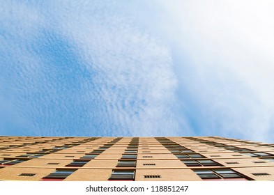 Looking up  building