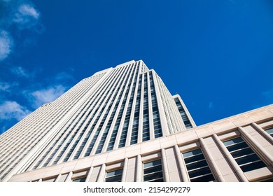 Looking Up At Building - New York City Worms Eye View