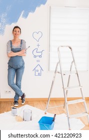 Pregnant Woman Painting Images Stock Photos Vectors Shutterstock