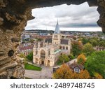 Looking at the Cathedral from the castle (Rochester, Kent, England)