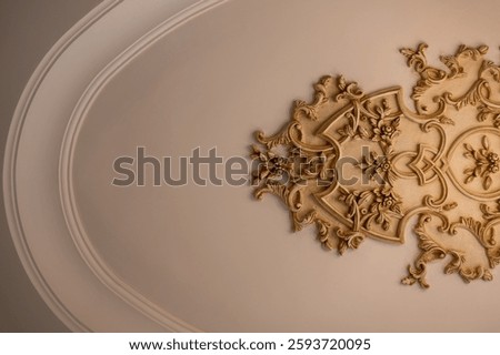 A looking up Ceiling inside a villa in Cairo, Egypt.