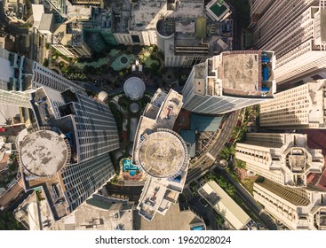 Looking Down At Upscale Condos Of Eastwood City, A Mixed-use Development Complex In Quezon City.