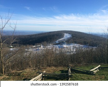 Looking Down At Wintergreen Resort In Virginia 