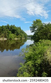 Looking downstream on the Wallkill River.