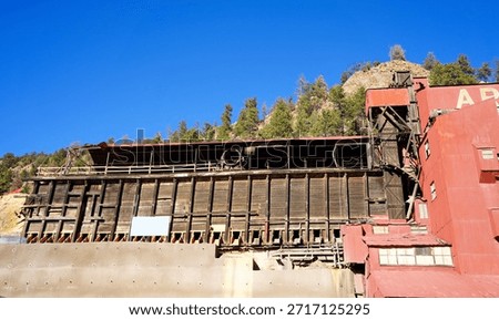 Looking Up at a Machine Space and Ore Chute at a Historic Mining Mill