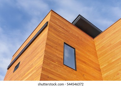 Looking Up At A Modern Luxury House