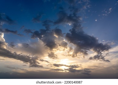 Looking Up To Mostly Cloudy Skies Udring The Early Monring Hours