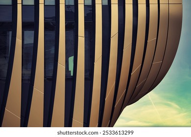 Looking up at Na Florenci street - Prague - corner of a new building of Masarycka Spojka - Powered by Shutterstock