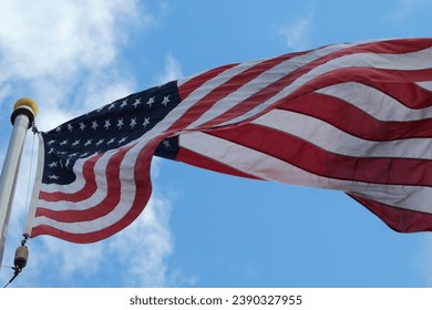 Looking up at Old Glory