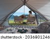 camping tent inside