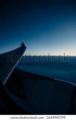 Looking out a plane window