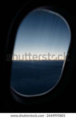 Looking out a plane window