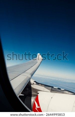 Looking out a plane window