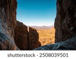 Looking out of the window in Big Bend National Park