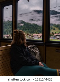 Looking Out The Window on the Train