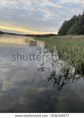 Looking over the Lake with a cloudy backrop