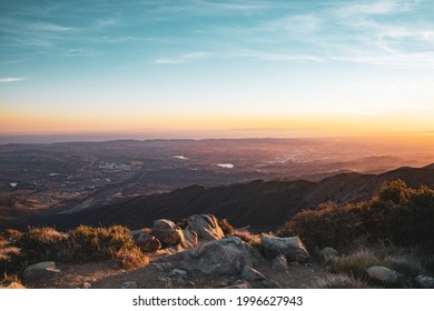 Looking Over Orange County From Santiago Peak 