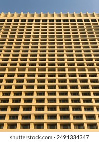 Looking Up at Patterned Building