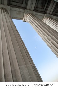 Looking Up At Roman Columns