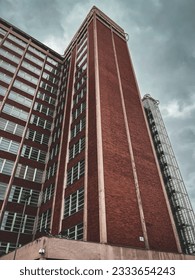 Looking up at the skyscraper