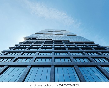 Looking up at skyscrapers in the city center - Powered by Shutterstock