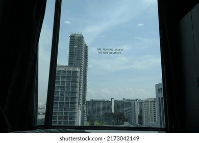 Looking At Skyscrapers In Hotel Room Photo Taken 26 December 2016 In Singapore