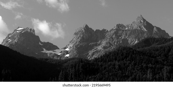 Looking South To The Majestic Canadian Border Peak