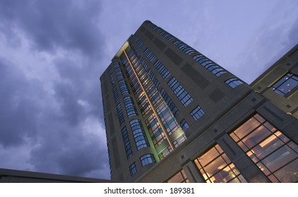 Looking Straight Up at a Skyscraper