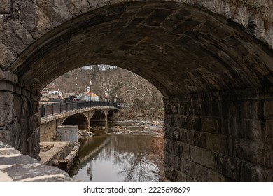 Looking Through Arch At Bridge In Ellicott City